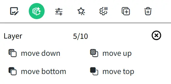 Chang the Layer Position of Card Elements Panel